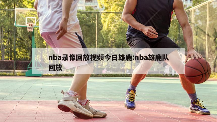 nba录像回放视频今日雄鹿:nba雄鹿队回放